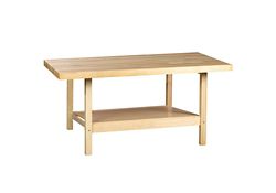 Two Person Maple Workbench with Two Vises - 28" x 64"