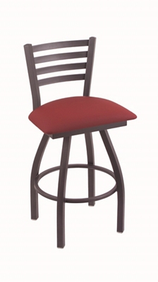 Fabric or Vinyl Big Tall Stool w Back 36