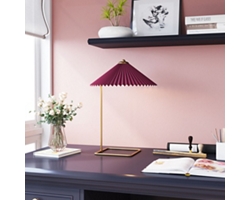 Pleated Table Lamp - 19"H