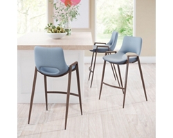 Desi Upholstered Counter Stool - Set of Two