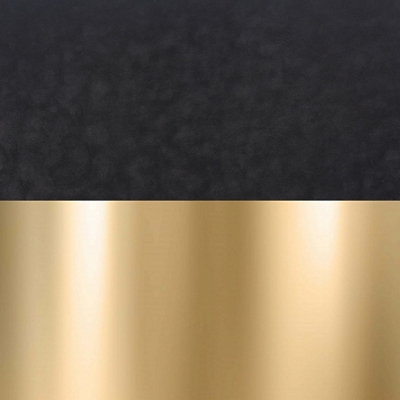 Black Vinyl Seat/Gold Base