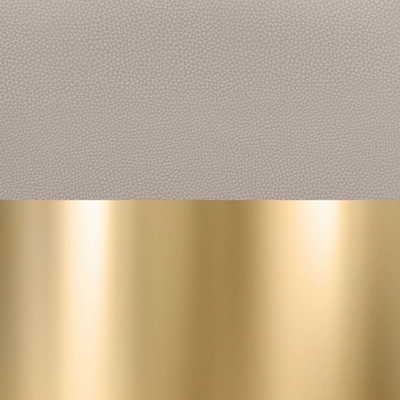 Beige Vinyl Seat/Gold Base