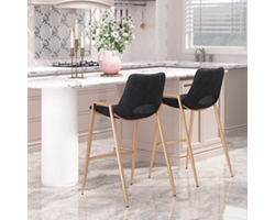 Desi Upholstered Counter Stool - Set of Two