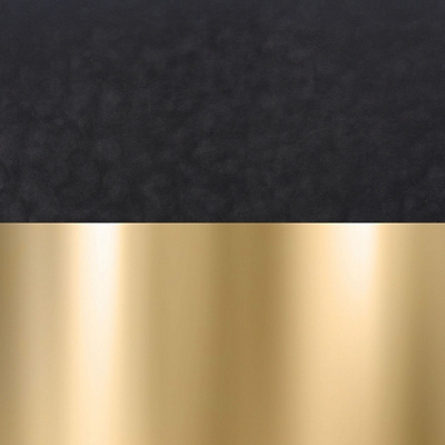 Black Vinyl Seat/Gold Base