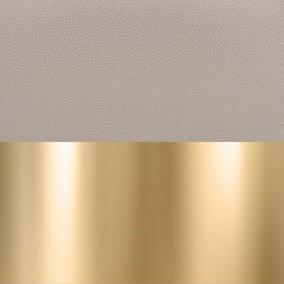 Beige Vinyl Seat/Gold Base