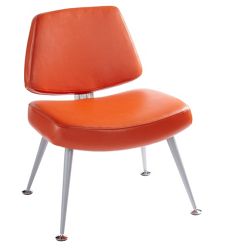 Mid Century Modern Fabric or Vinyl Lounge Chair