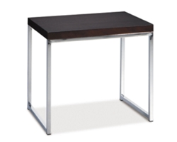 Wood Veneer End Table - 22" x 16"
