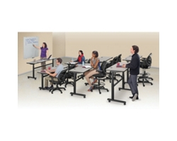 Set of 7 Adjustable Height Training Tables