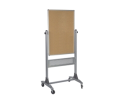 30" x 40" Reversible Porcelain Whiteboard and Cork Board