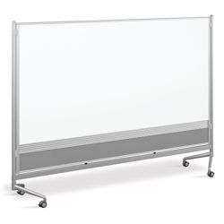 D.O.C. Mobile Room Divider Whiteboard - 8'W x 6'H