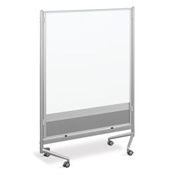 D.O.C. Mobile Room Divider Dual Sided Whiteboard - 4W x 6H