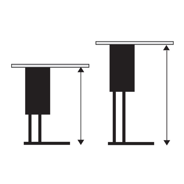 Adjustable Height Folding Leg Seminar Table - 96