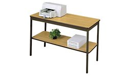 Utility Table 18" wide x 48" long with Shelf