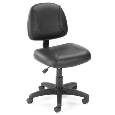 Armless Bonded Leather Task Chair