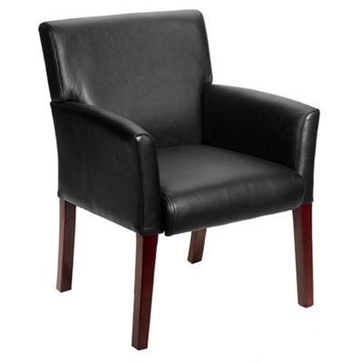 Rutherford Executive Box Arm Guest Chair with Ergonomic Support