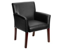 Rutherford Executive Box Arm Guest Chair with Ergonomic Support