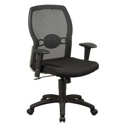 Mesh Back Executive Chair with Fabric Seat