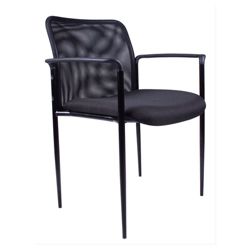 Hydra Mesh Stacking Guest Chair with Steel Frame and Waterfall Seat