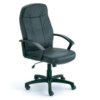 Philips High-Back Bonded Leather Executive Chair with Adjustable Seat