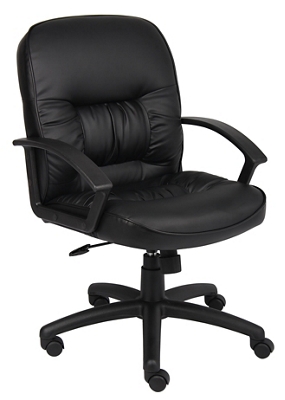 Mid-Back Computer Chair in Bonded Leather