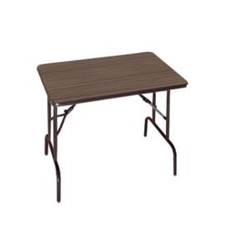 Compact Folding Table with Casters - 36" x 24"