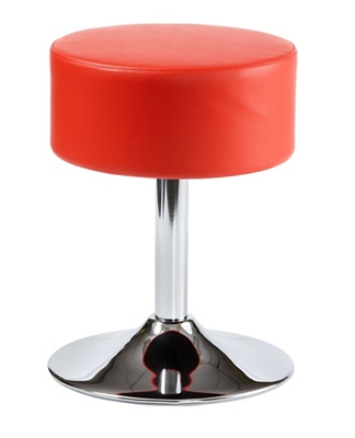 Fabric or Vinyl Stool with Trumpet Base