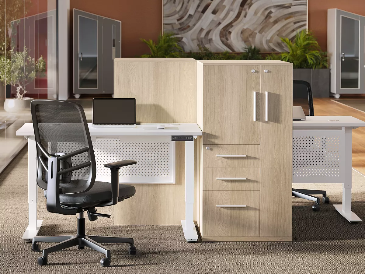 Open workspace area featuring Nook, Drop In Lounge, Rank and Lira collections