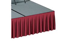 Stage Skirting with Box-Pleats- 16"H