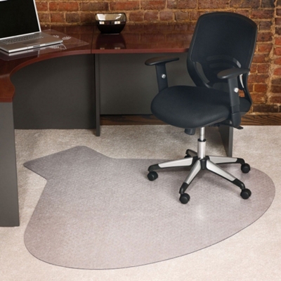 Square Chair Mat with Straight Edge for Firm Surfaces