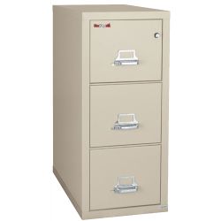 Three Drawer Fireproof Legal Size Vertical File - 31"D