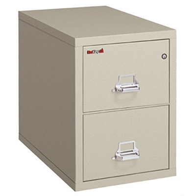Two Drawer Fireproof Letter Size Vertical File - 31"D