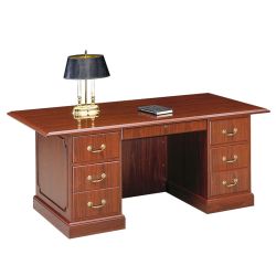 Double Pedestal Executive Desk 72"W