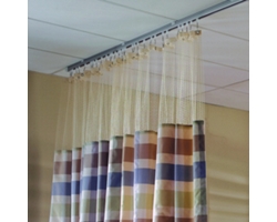 Striped Print Privacy Curtain - 66"W x 74"H