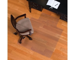 Standard 45" x 53" Chair Mat with Lip for Hard Floors