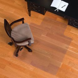 Standard 45" x 53" Chair Mat with Lip for Hard Floors