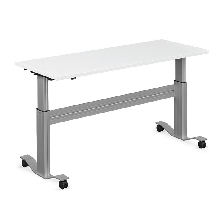 Adjustable Height Flip Top Whiteboard Table - 72
