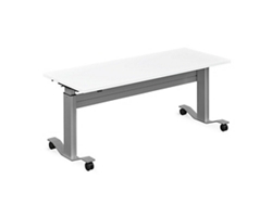 Adjustable Height Flip Top Whiteboard Table - 72"W