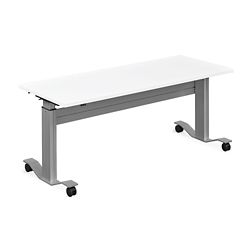 Adjustable Height Flip Top Whiteboard Table - 60"W
