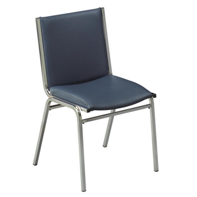 Armless Stack Chair 2" Vinyl Seat - 225 lb capacity