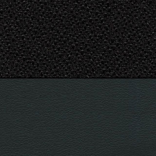 Black Fabric Back/Black Vinyl Seat