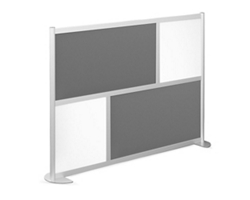 Framewall Freestanding Movable Room Divider - 76"W x 53"H