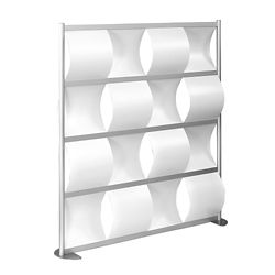 Wave Panel Wall Mobile Partition - 100"W