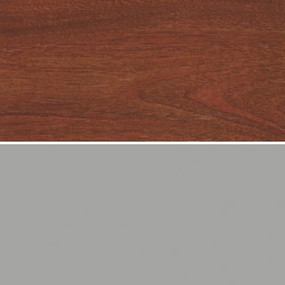 Mahogany Top/Silver Edge