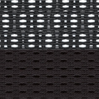 Black Mesh/Black Fabric