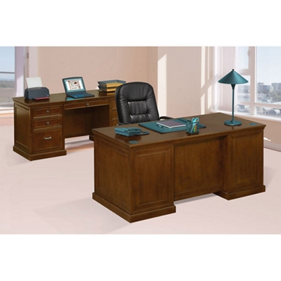 Statesman Executive Desk And Credenza Set By Nbf Signature Series