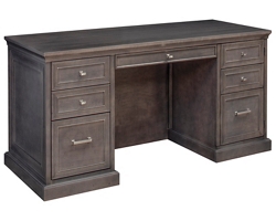 Statesman Compact Executive Desk - 61"W x 23"D