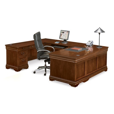 Pont Lafayette U-Desk with Left Return - 72"W x 110"D