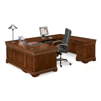 Pont Lafayette U-Desk with Right Return - 72"W x 110"D