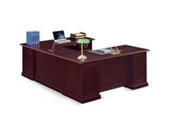 Cumberland U-Desk with Right Bridge - 72"W