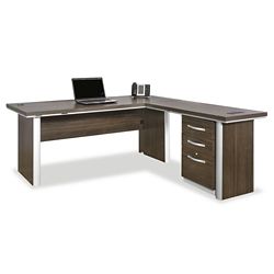 Metropolitan Reversible L-Shaped Desk with Storage File